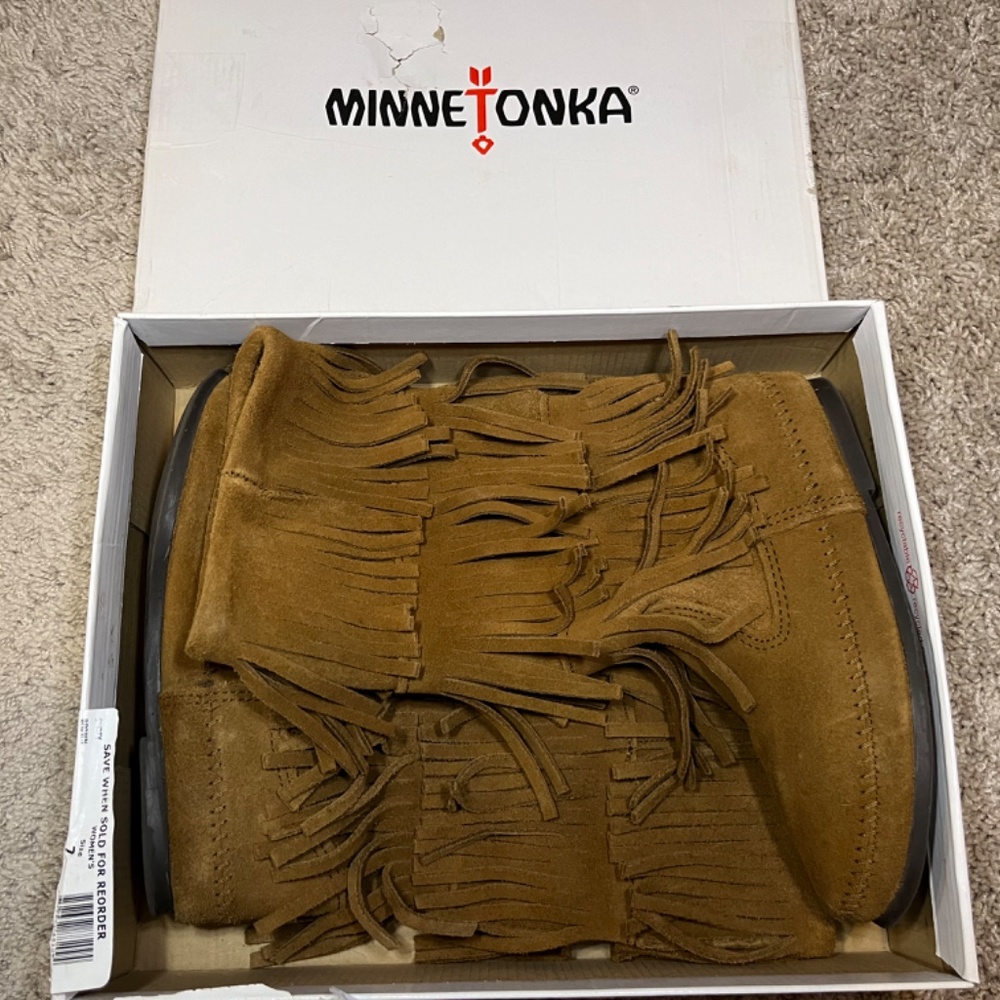 Minnetonka 3 Layer Fringe Boot - image 4